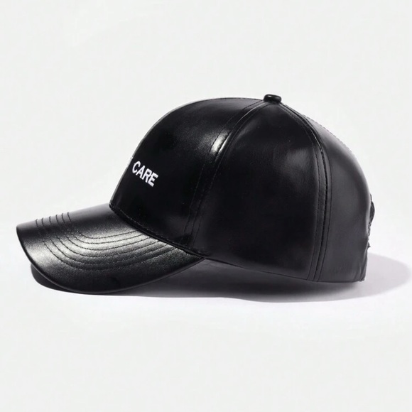 •IDC• Faux Leather Adjustable Baseball Cap - Picture 3 of 4